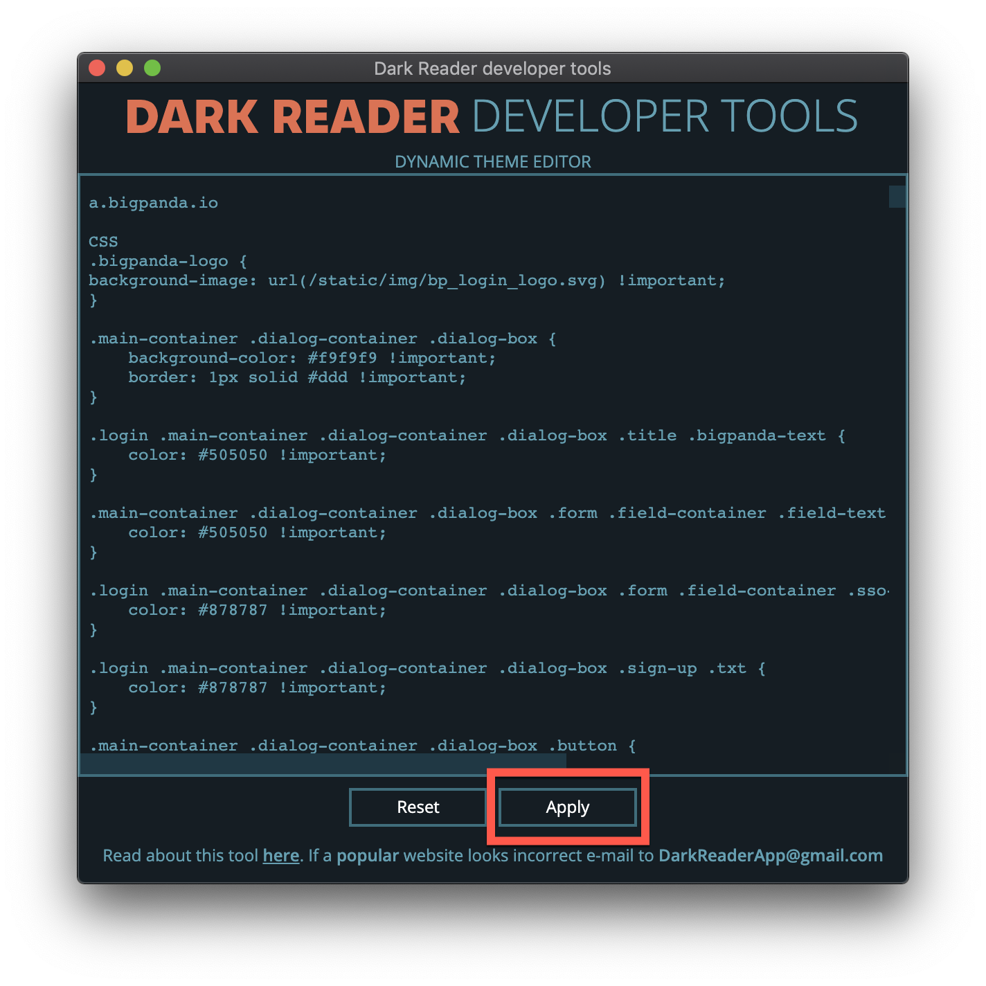 DarkReaderDevToolsPopup.png