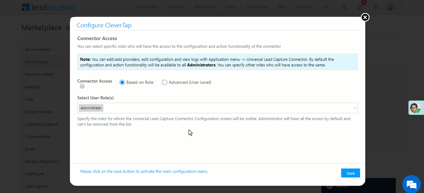 User-level settings