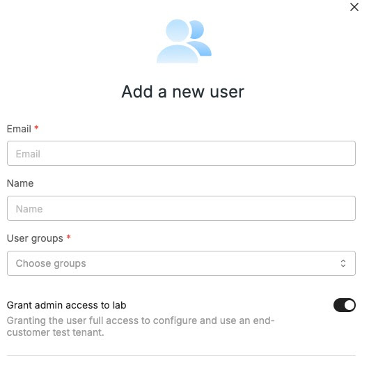 Toggle new users ability to connect to lab accounts for this Partner