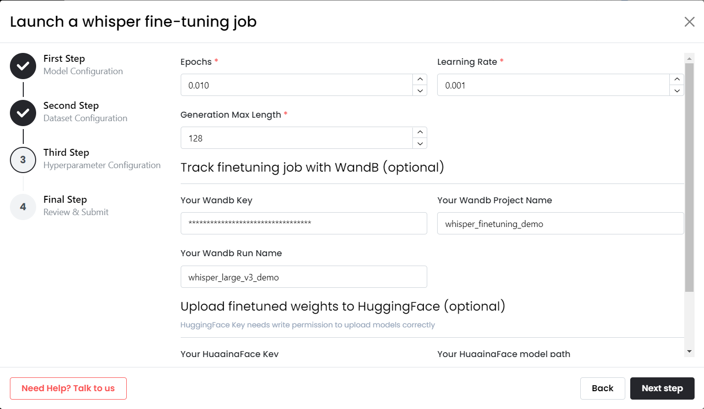 Hyperparameter Configuration