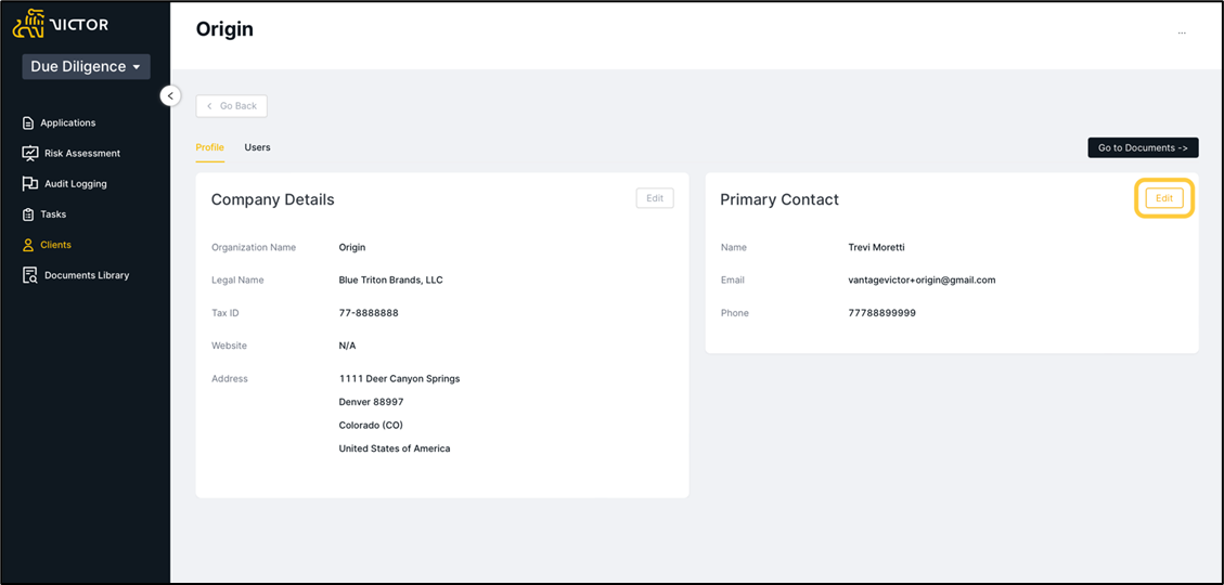 Figure 11. Client Profile 