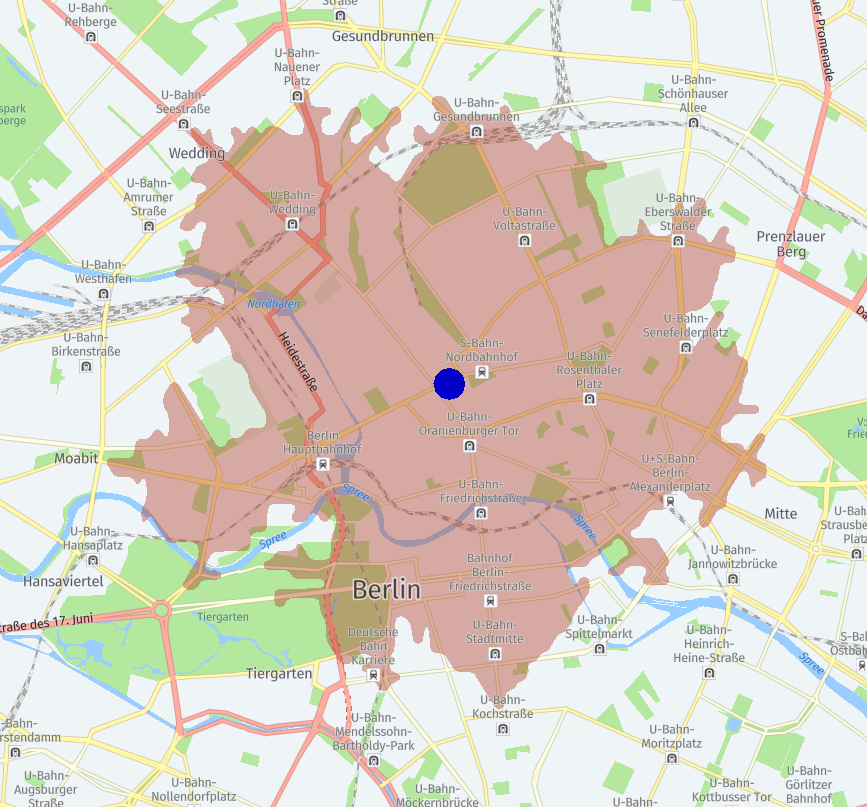 Example decoded and rendered isoline