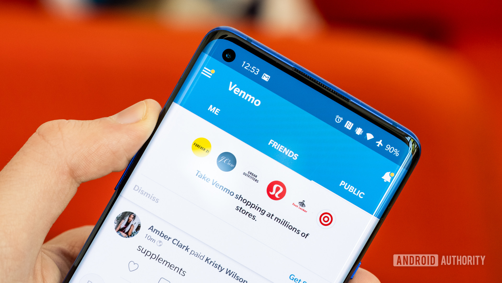 More people using Venmo as their main payment method. Image cite: Android Authority
***