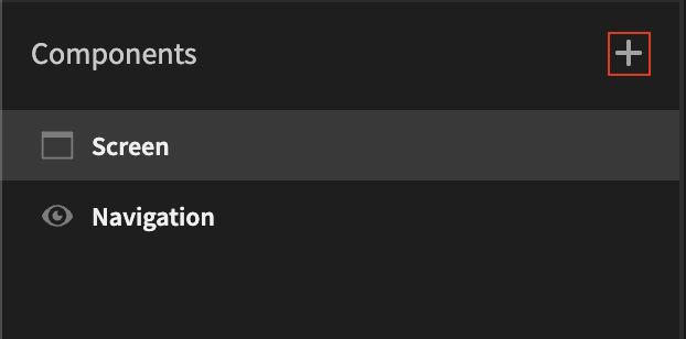 Add component in the component tree