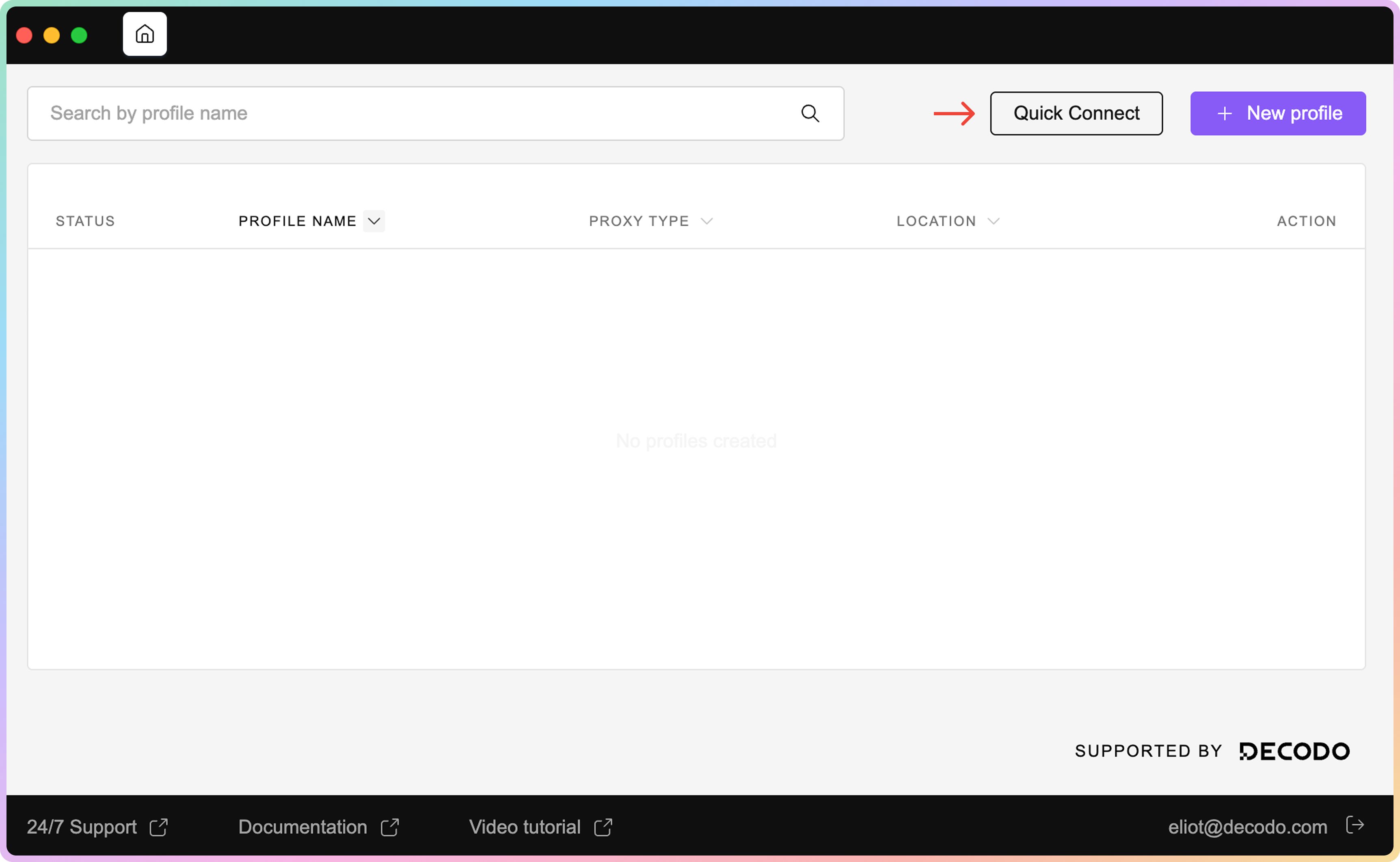 X Browser – Quick connect.