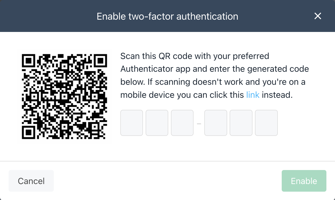 Scan the barcode by authenticator app to get the code.