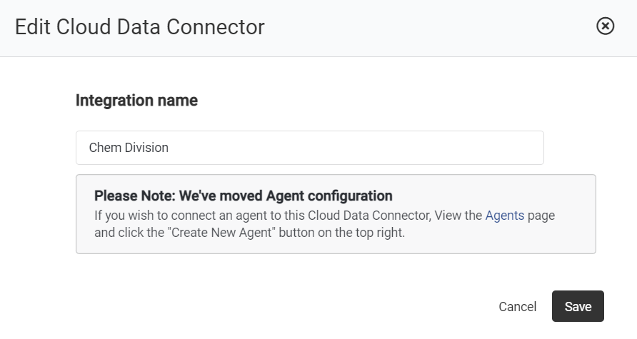 Edit Cloud Data Connector