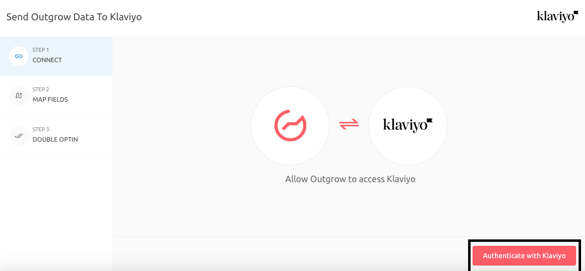 Authenticate With Klaviyo