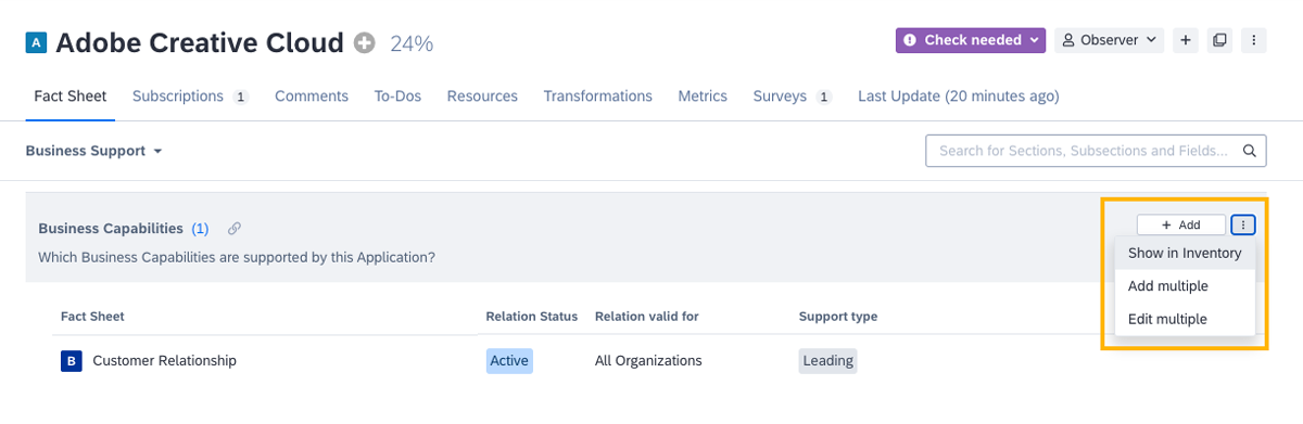 Adding and Editing Multiple Relations