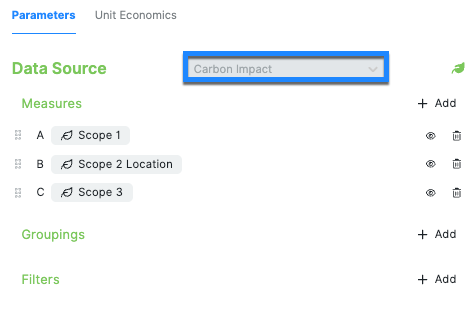 Build Carbon Impact reports in Ternary