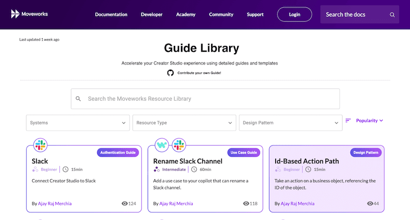 Tutorials and Guides Library for Creator Studio
