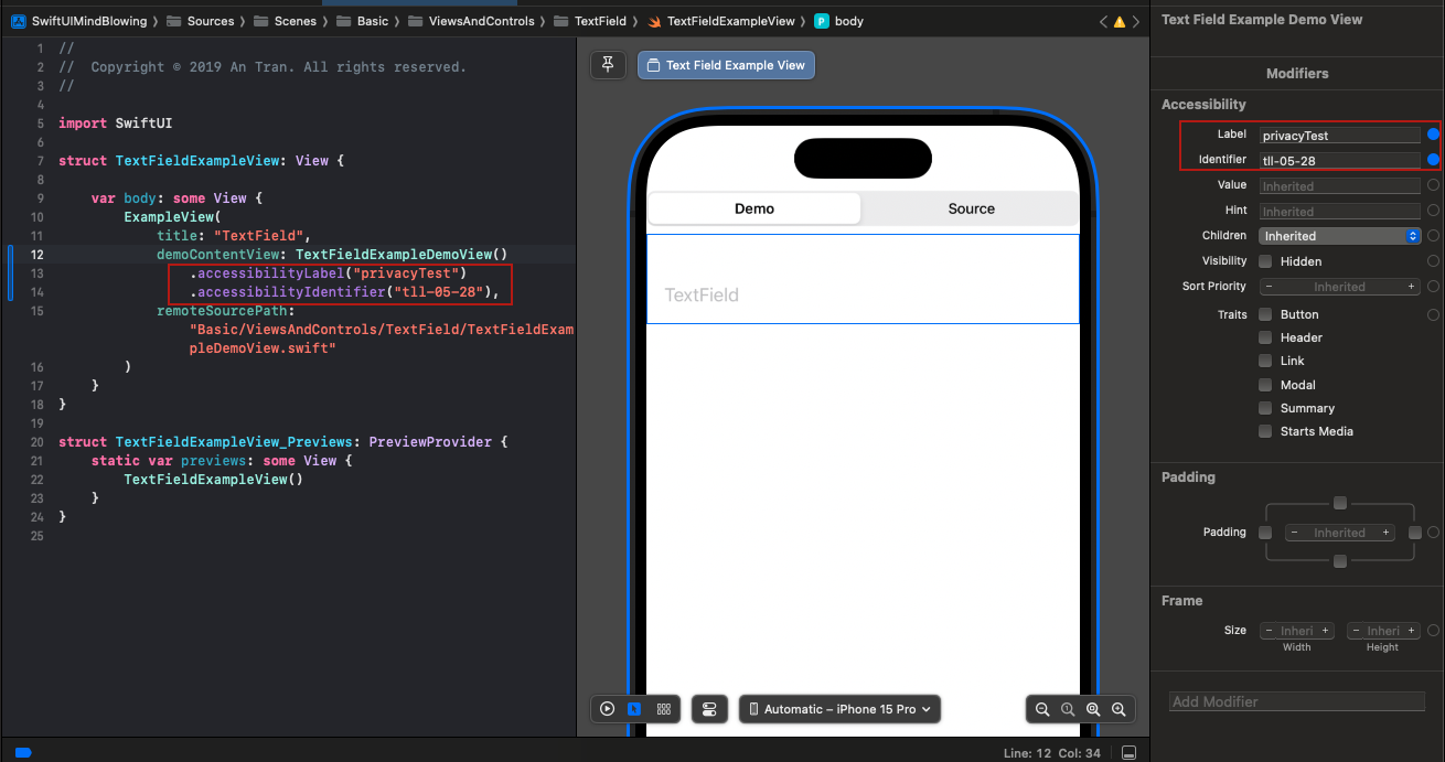 Ways to set accessibility labels and IDs