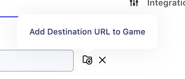 Save this destination to be available by default to all Trackers in this Game