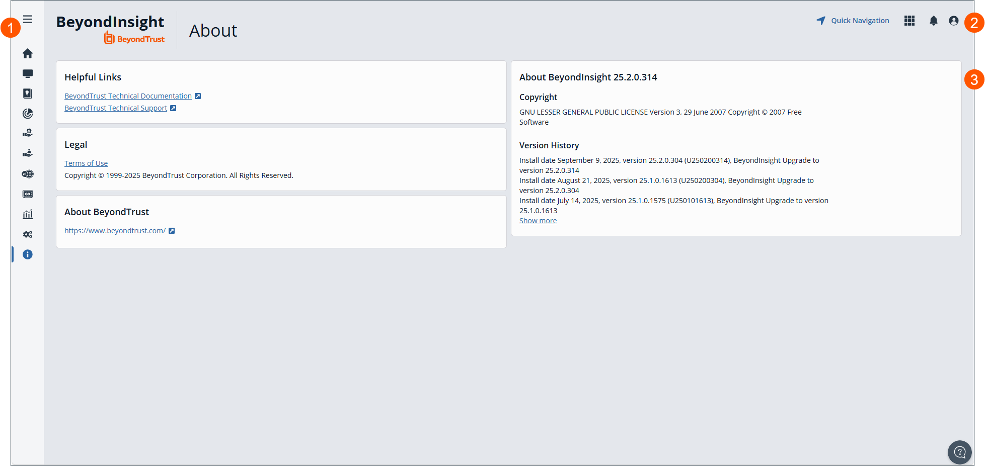 Password Safe on Cloud About Page
