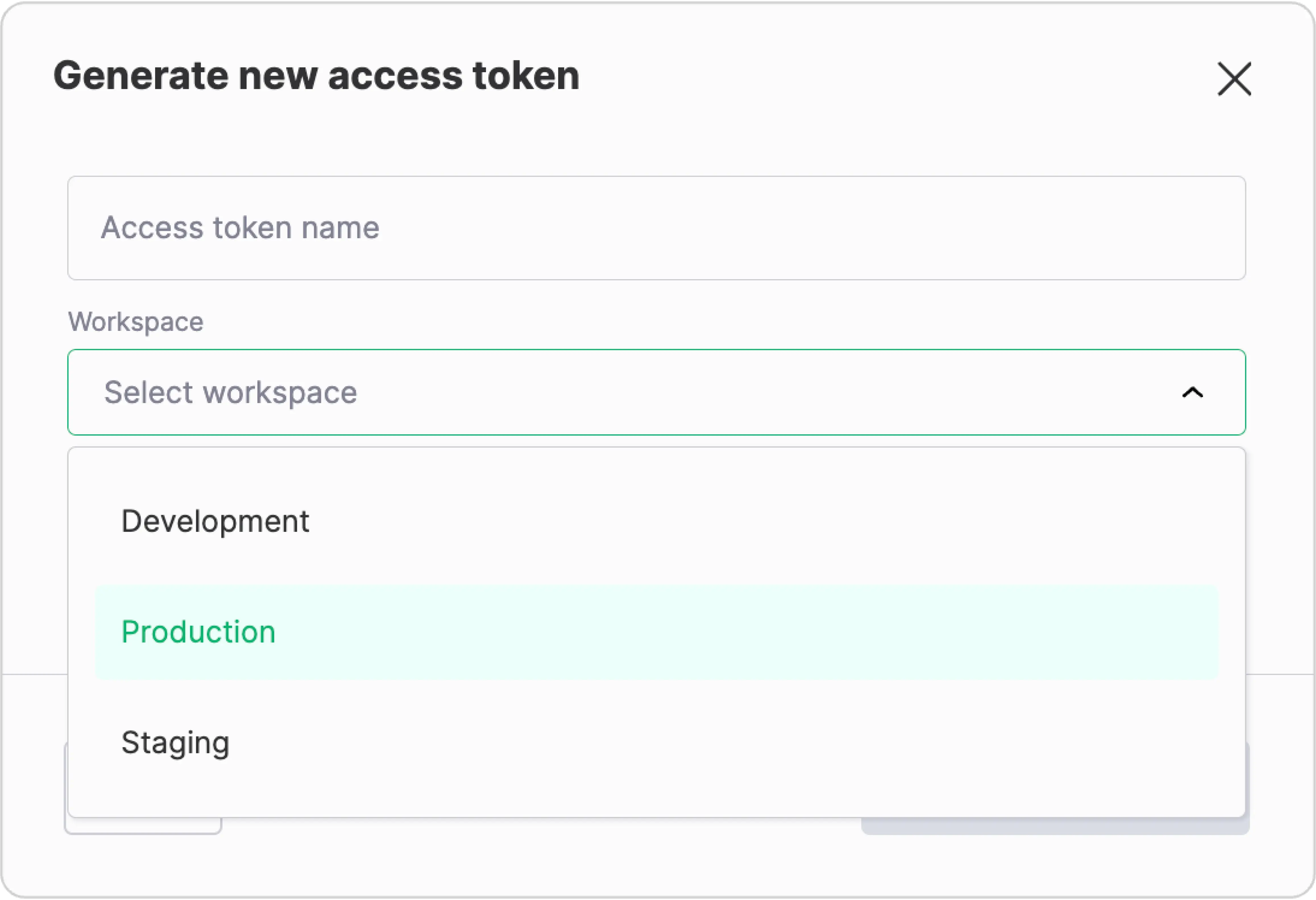 Access Token Workspace - FastPix