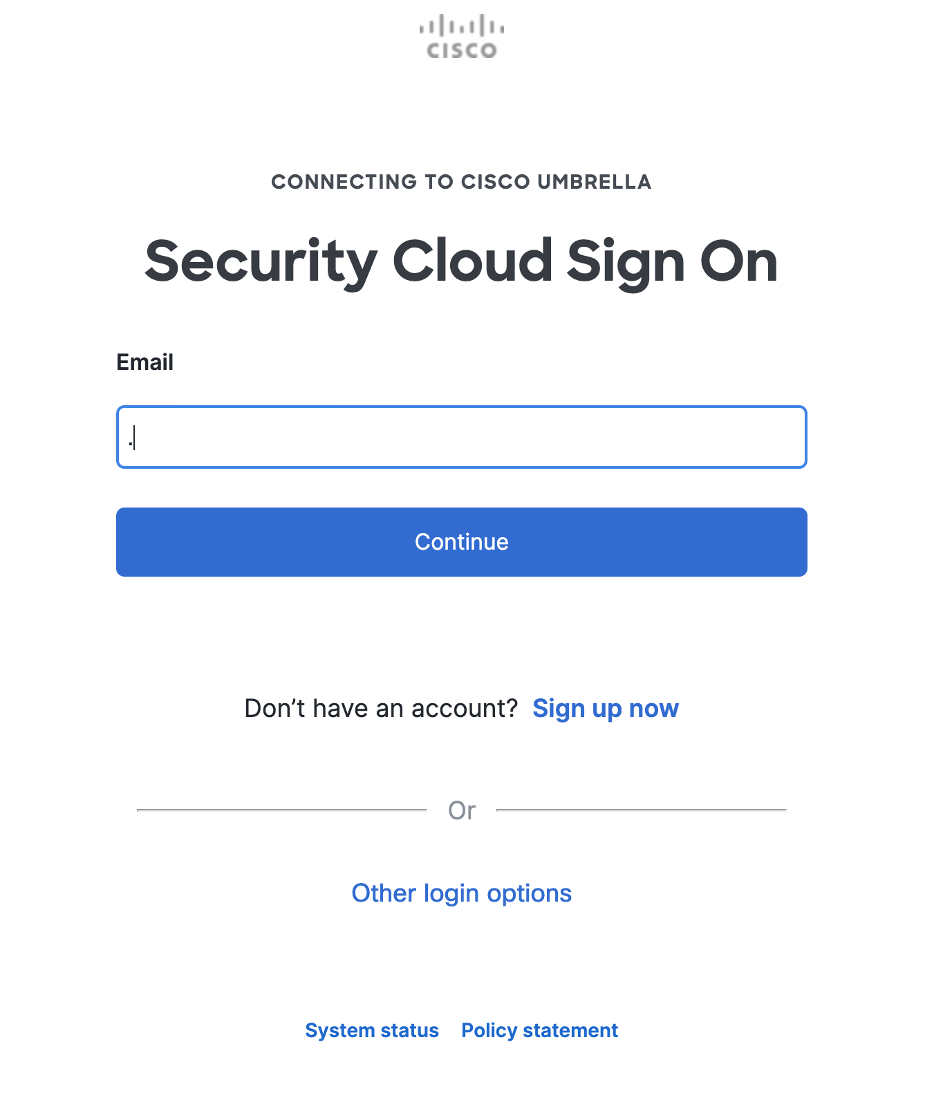 Enable Cisco Security Cloud Sign On