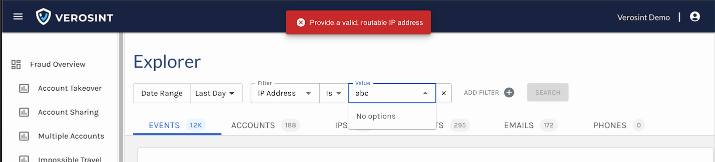 Input validation for IP addresses