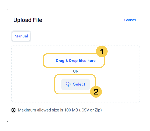 Uploading File Option
