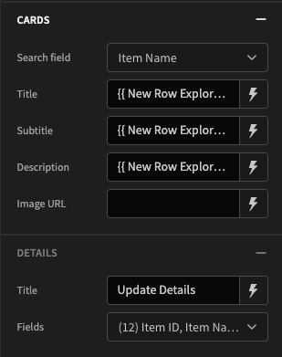 Row Explorer Example