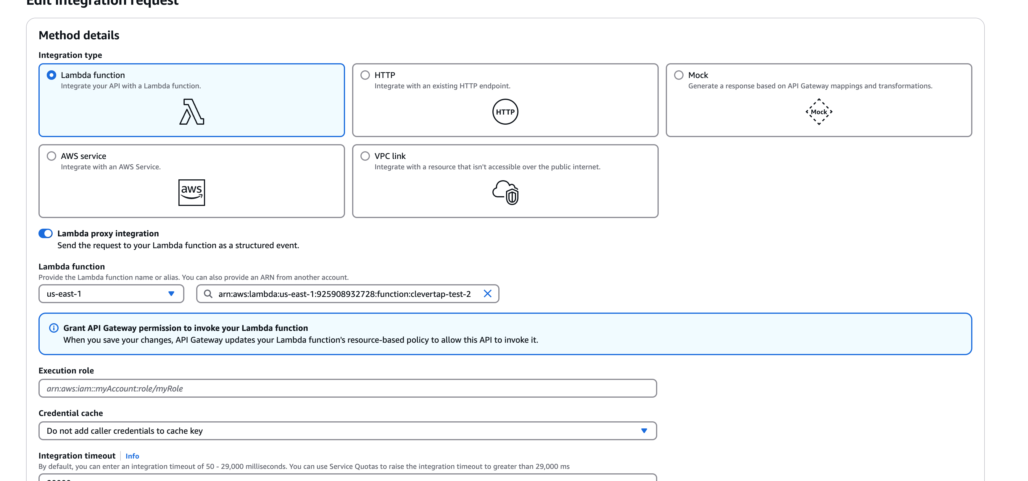 Lambda Proxy Integration