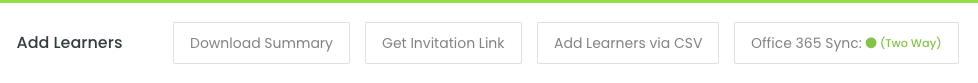 Office 365 Learner Sync
