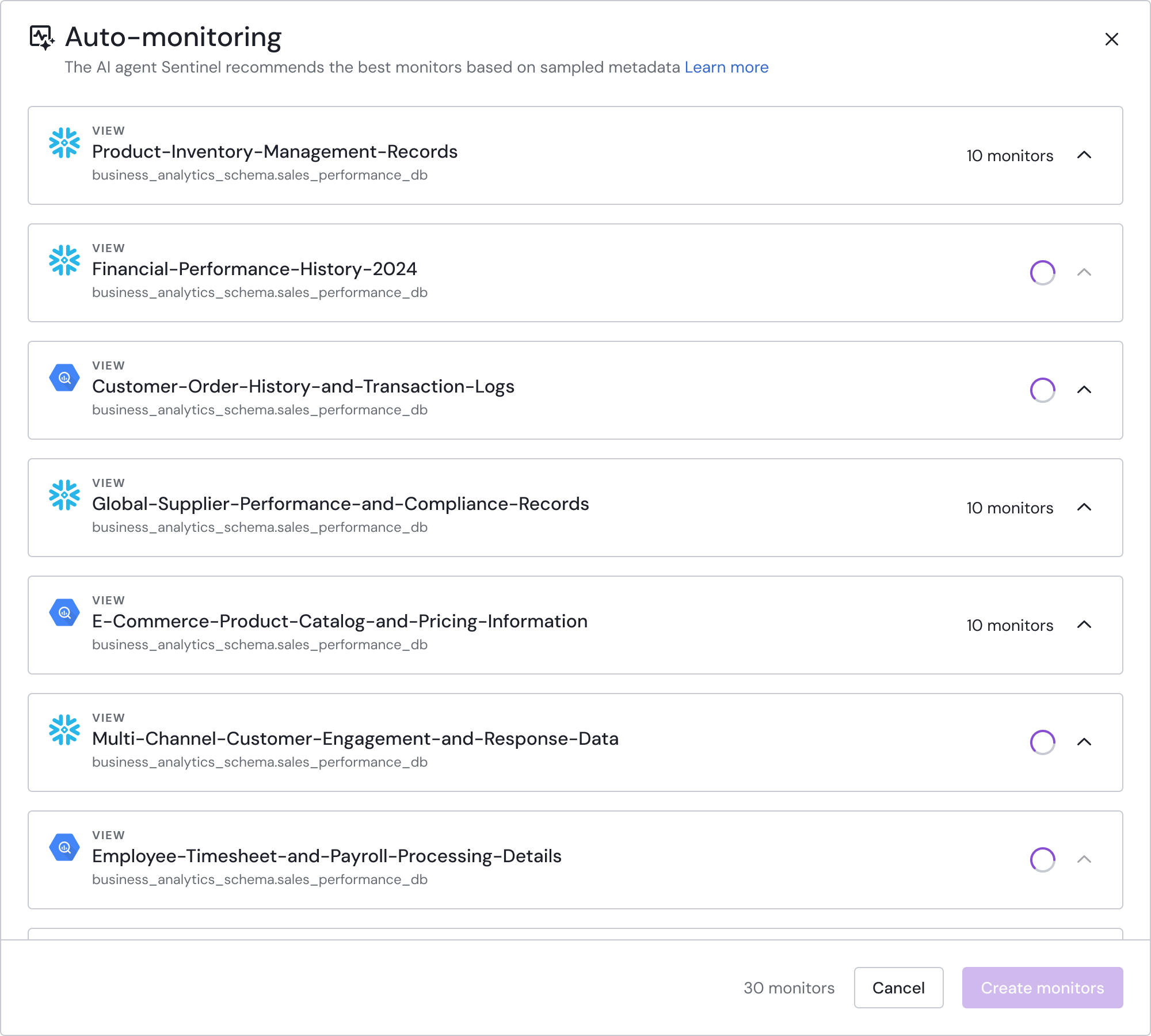 Analyzing multiple assets with Sentinel.