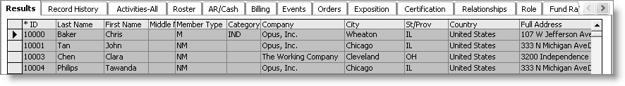 From Customers, select Manage customers, click Find and perform a search