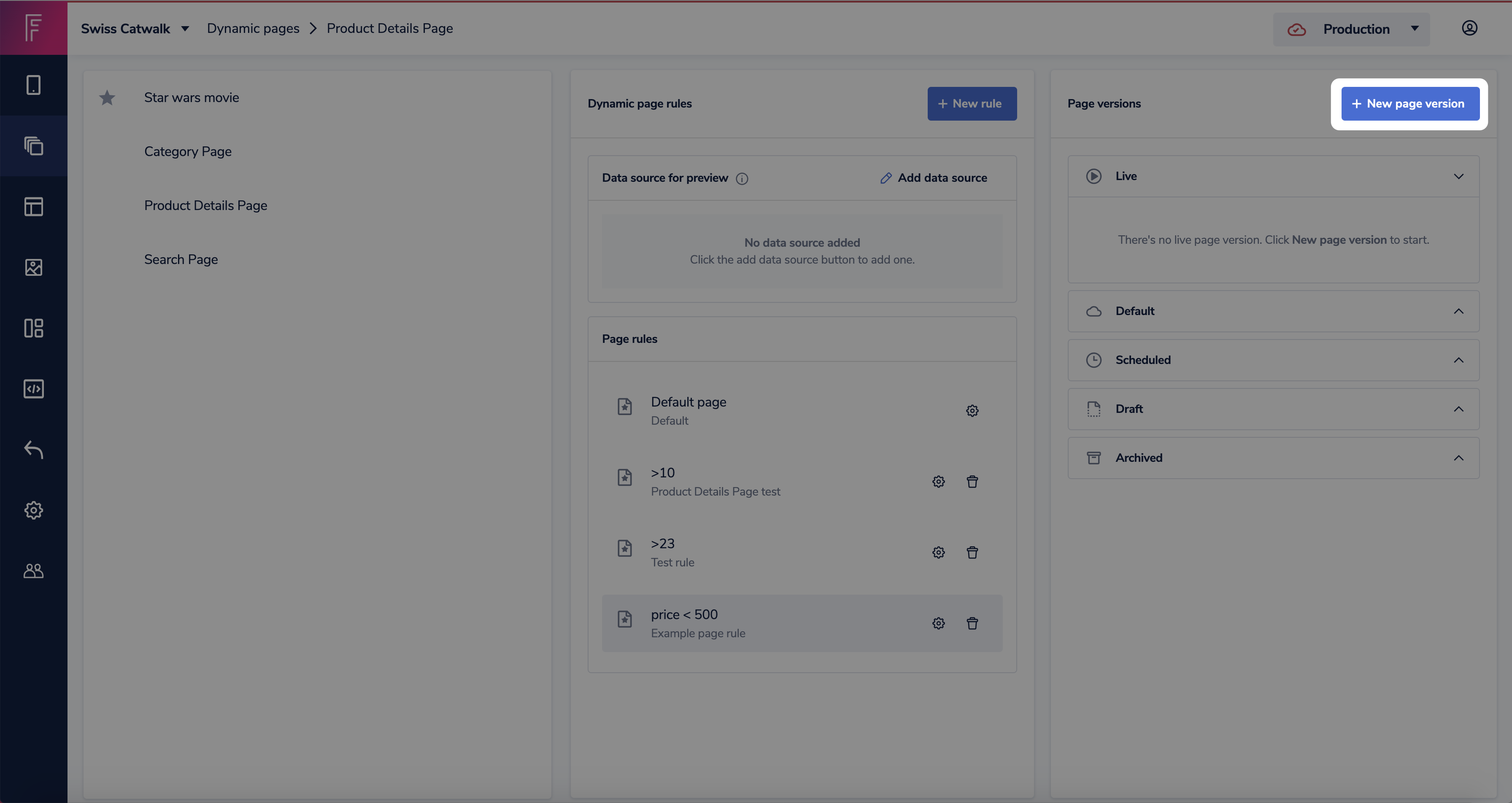 Click new page version on the top right of the page.png