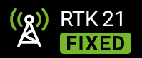 RTK enabled, RTK data is used for positioning (RTK FIX)