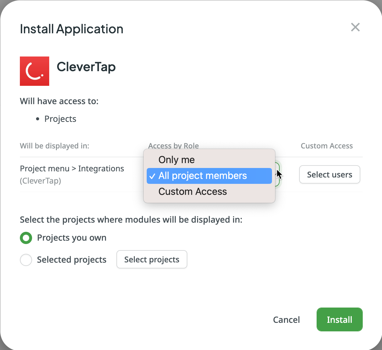 Install CleverTap