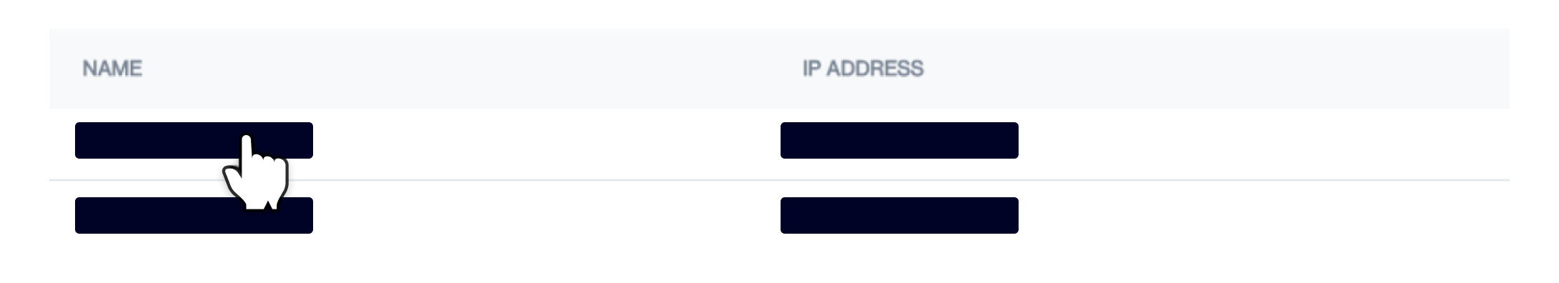 Edit or Delete an existing IP configuration