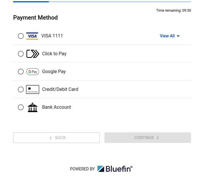 Saved Cards: Payment Method