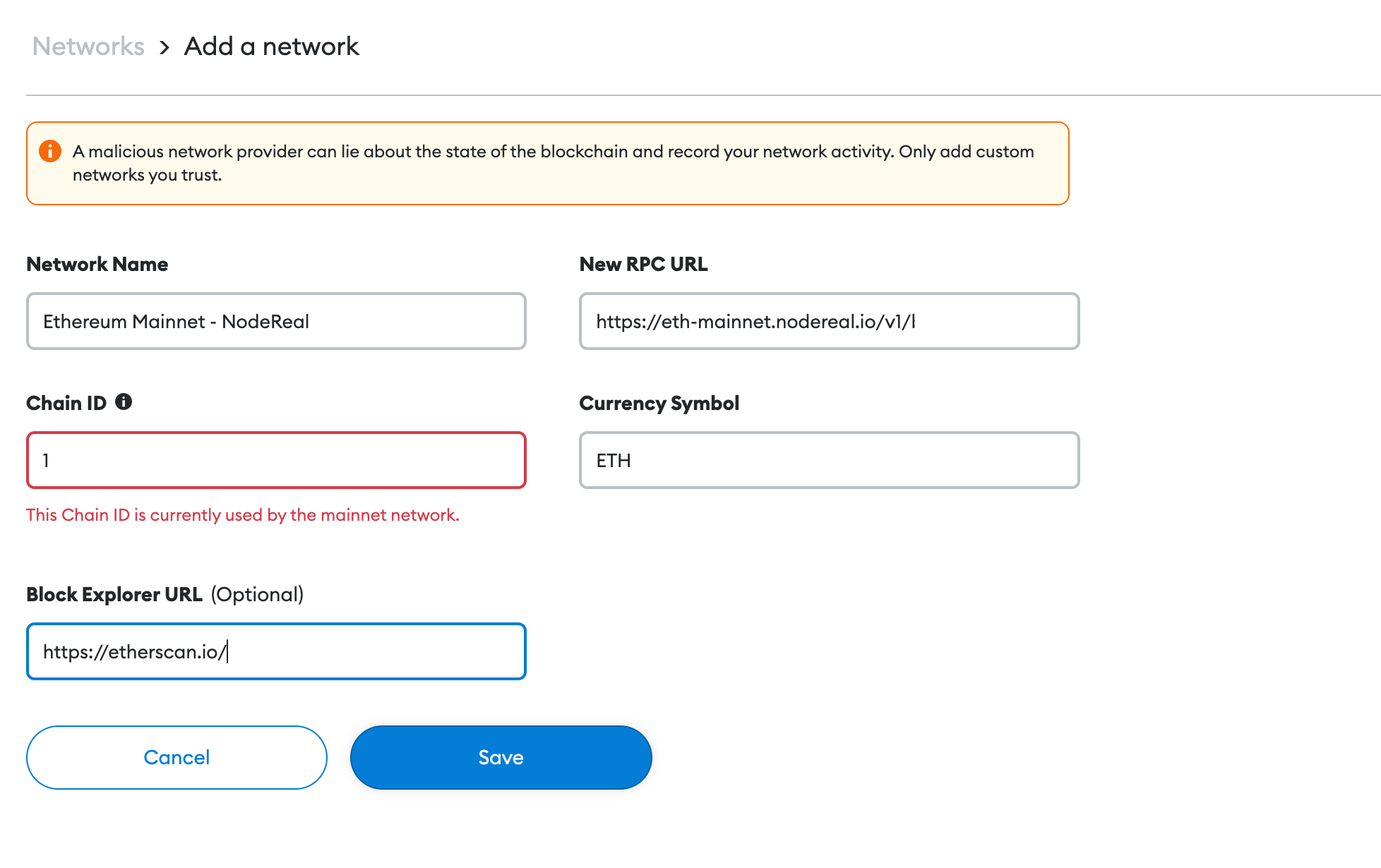 Ethereum Mainnet Explorer