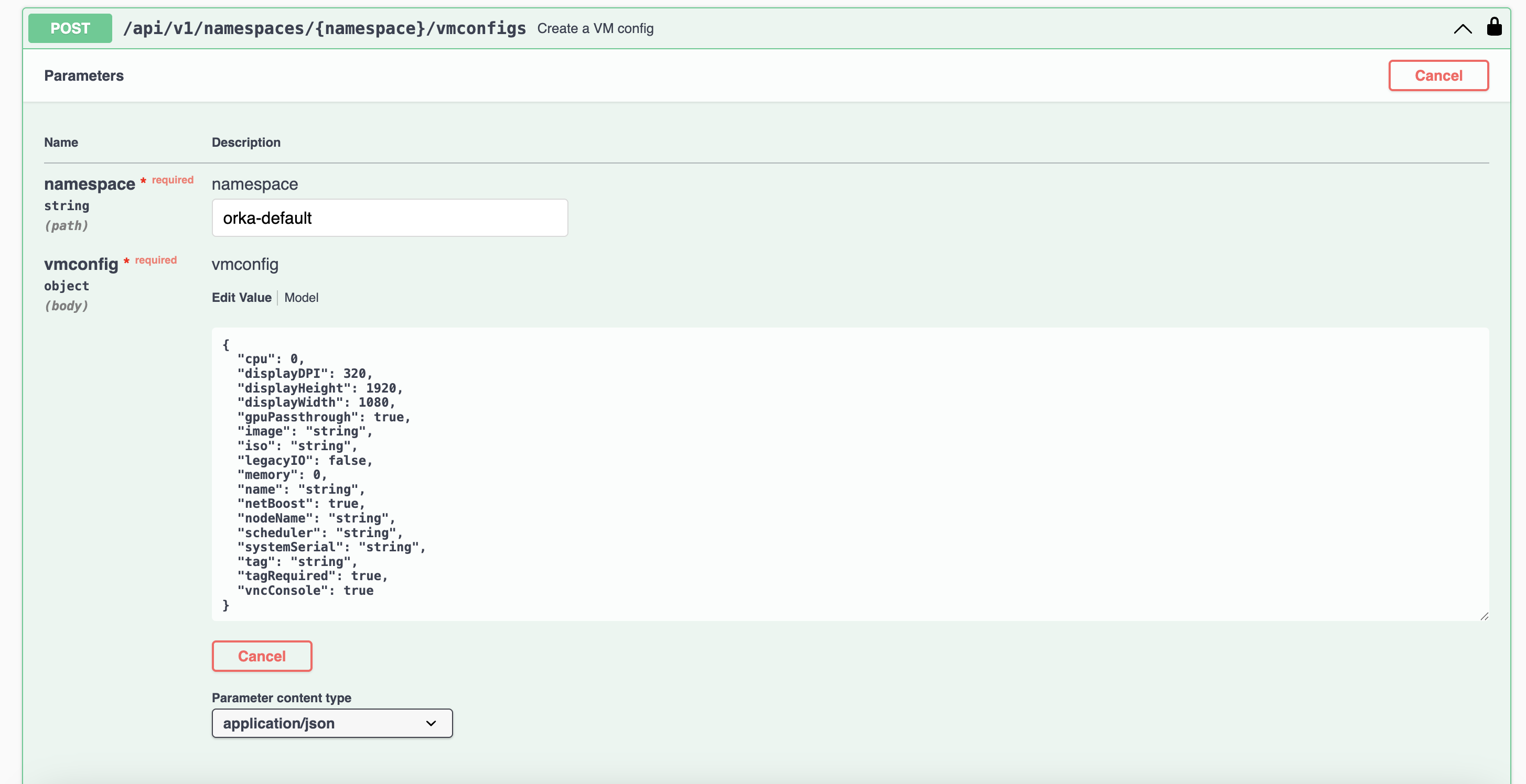 Example of adjusting display resolution via the Orka API