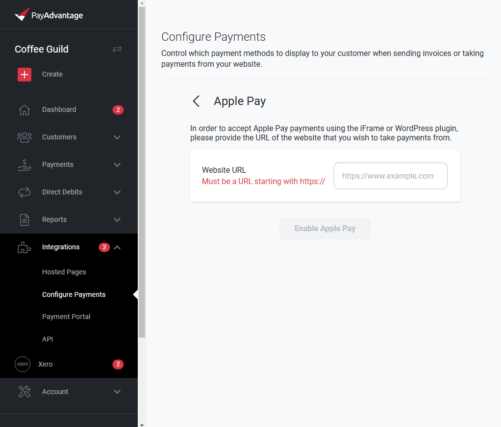 Apple Pay Setting