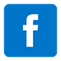 Facebook logo, blue square with a white lowercase 'f'