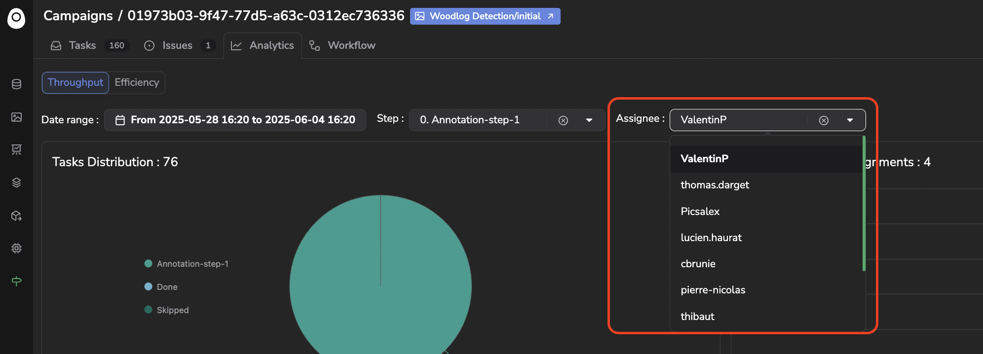 Filter by Assignee
