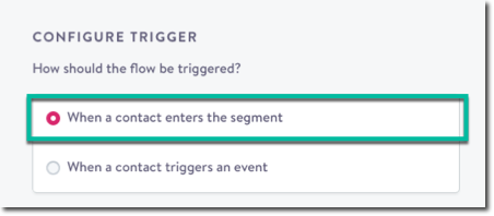 Create a segment triggered flow
