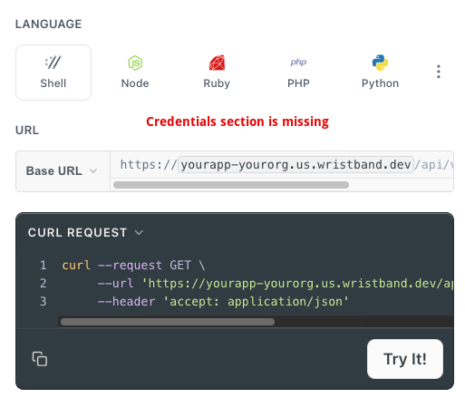 Unauthenticated API
