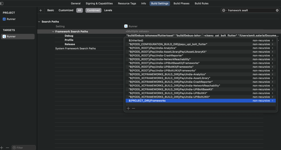 Flutter UPI Bolt UI SDK Integration PROJECT_DIR config