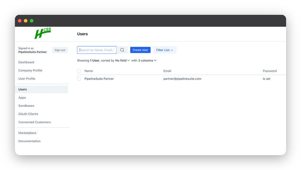 Create Users