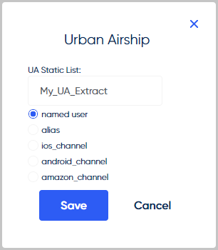 Airship List Configuration Screen