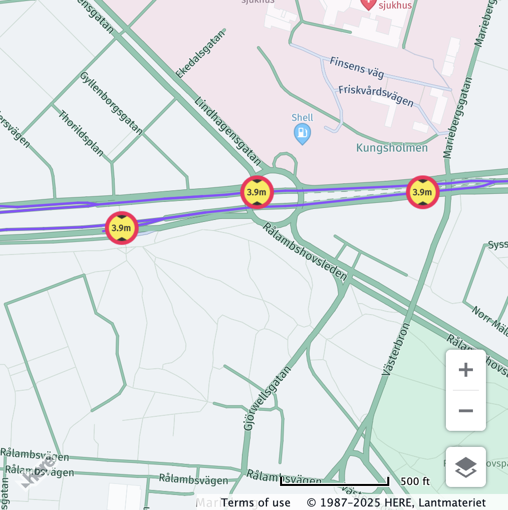 After applying the vehicle profile