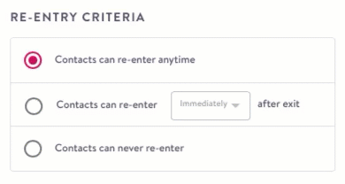 Re-Entry Criteria