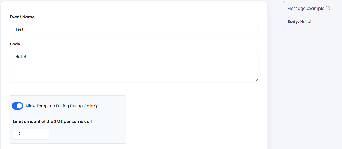 Setting message content