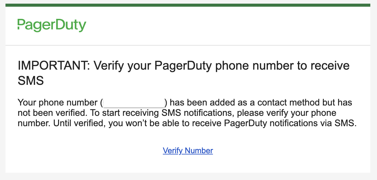Contact Method reminder email