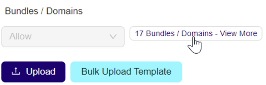 **View uploaded Bundle/Domain IDs**