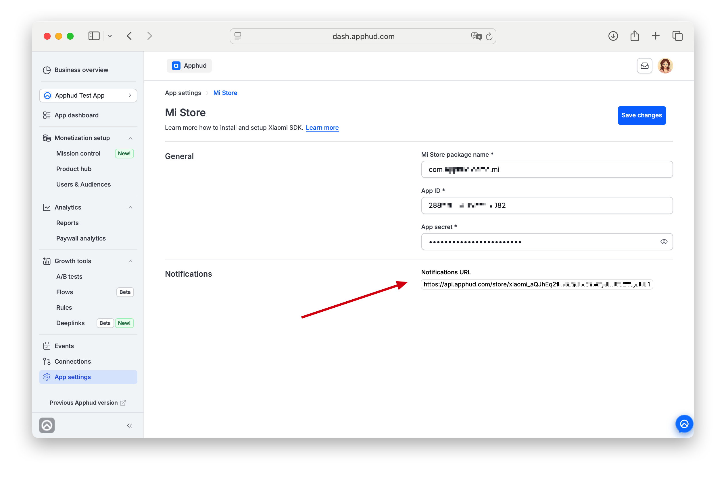 Apphud - MI Store Server Notifications