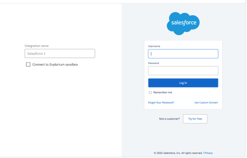 SalesForce Connection Authorization