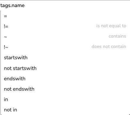 String operators